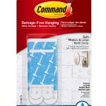 Command Bath Water-Resistant Adhesive Refill Strips White-0